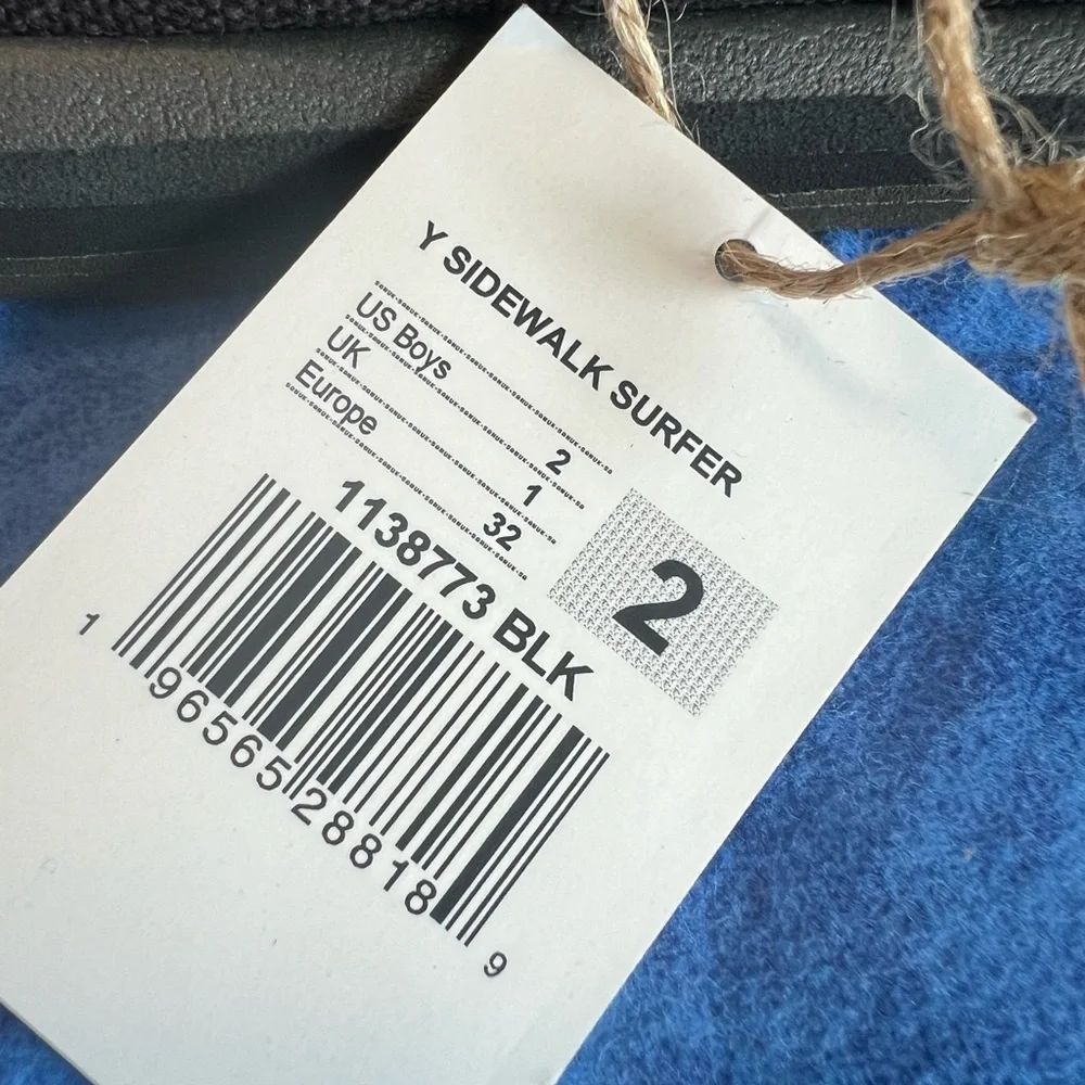 Sanuk Black Sidewalk Surfer Slip-Ons Comfort - Picture 3 of 4